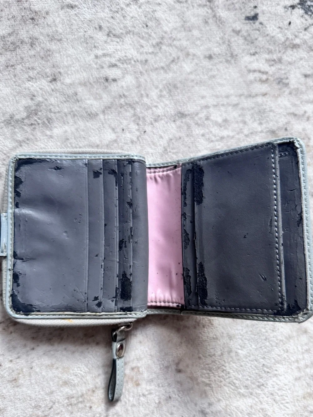 Coach Signature Jacquard bifold wallet 🩵🩶